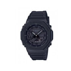 Casio G-Shock Analog/Digital Battery Chronograph Watch with Rubber Strap Black (GA-2100-1A1ER) (CASGA21001A1ER)