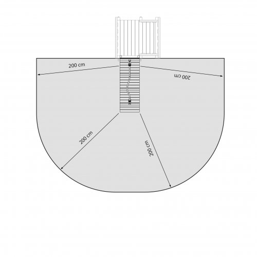 Ξύλινη ράμπα αναρρίχησης Ξύλινη ράμπα αναρρίχησης με σχοινί 120(Υ) x 50εκ.