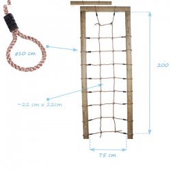 Δίχτυ αναρρίχησης 75 x 200εκ. Δίχτυ αναρρίχησης 75 x 200εκ. (τιμή χωρίς ξύλινο σκελετό)