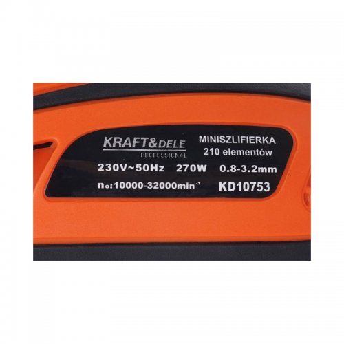 Mini Λειαντήρας 270 W με Θήκη και Αξεσουάρ Kraft&Dele KD-10753