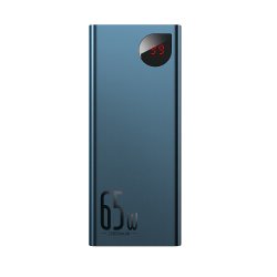 Baseus Adaman Metal Digital Display Power Bank 20000mAh 65W με 2 Θύρες USB-A και Θύρα USB-C Quick Charge 3.0 Μπλε (PPIMDA-D03) (