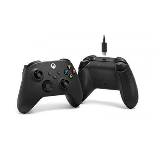 Microsoft Xbox Wireless Controller + USB-C Cable Black Gamepad Analogue / Digital PC, Xbox One, Xbox One S, Xbox One X, Xbox Ser