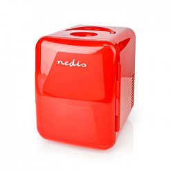 NEDIS Mini φορητό ηλεκτρικό ψυγείο 4L, σε κόκκινο χρώμα KAFR120CRD