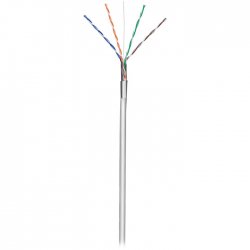 Goobay F/UTP Cat.5e Καλώδιο Δικτύου Ethernet χωρίς ακροδέκτες 305m Γκρι