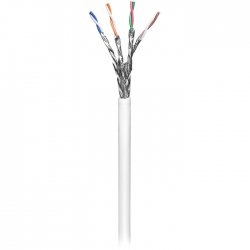 Goobay S/FTP Cat.6 Καλώδιο Δικτύου Ethernet χωρίς ακροδέκτες 305m Λευκό