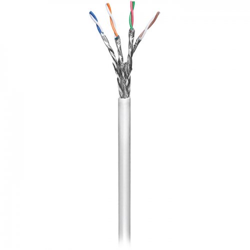 Goobay S/FTP Cat.6 Καλώδιο Δικτύου Ethernet χωρίς ακροδέκτες 305m Γκρι