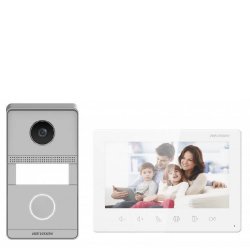 HIKVISION DS-KIS101-P FLUSH 2- WIRE ΑΝΑΛΟΓΙΚΟ ΚΙΤ IP65 IK7 ΡΕΛΕ ΓΙΑ ΔΥΟ ΚΛΕΙΔΑΡΙΕΣ 2MP HD 7-INCH TFT ΧΩΝΕΥΤΟ