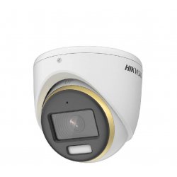 HIKVISION DS-2CE72DF3T-FS 2.8mm TVI/AHD/CVI/CVBS TURRET 2.0MP 2.8MM, 40M WHITE LIGHT LEDS, BUILT MIC IP67 COLOR VU