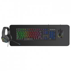 NOD Platoon 4in1 Combo Σετ Gaming Πληκτρολόγιο με διακόπτες και RGB φωτισμό & Ποντίκι (Ελληνικό)