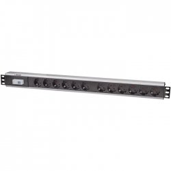 Intellinet Πολύπριζο Rack 19" με 12 Sockets Μαύρο