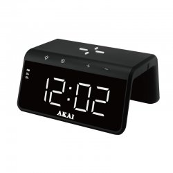 Akai ACRB-2000 Ψηφιακό ρολόι-ξυπνητήρι με επαγωγική φόρτιση – 15W