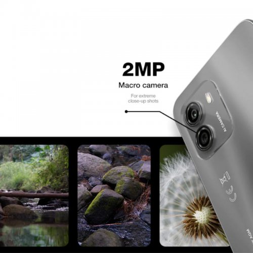 AGM NOTE Ν1 Γκρι Smart κινητό τηλέφωνο Dual SIM & Camera με Bluetooth, USB, SD, 4G, GPS, 6.52", HD+, Android 13