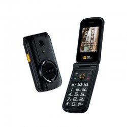AGM M8 FLIP Μαύρο αδιάβροχο κινητό τηλέφωνο με πορτάκι ανθεκτικό σε πτώση IP68/IP69K, Dual Sim με Bluetooth, USB, SD, οθόνη 2.8"