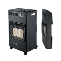 ΘΕΡΜΑΣΤΡΑ ΥΓΡΑΕΡΙΟΥ 4200W ΔΑΠΕΔΟΥ,  ΜΑΥΡΗ, ΑΝΑΔΙΠΛΟΥΜΕΝΗ, ΜΕ ΠΡΟΣΤΑΣΙΑ ΑΝΑΤΡΟΠΗΣ BORMANN ELITE BGH4100