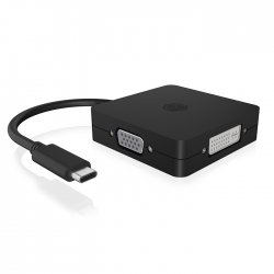 RaidSonic USB-C Docking Station με HDMI/DisplayPort 4K Μαύρο (60900)