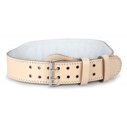 Ζώνη Άρσης Βαρών AMILA Δερμάτινη Μπεζ A Quality XL