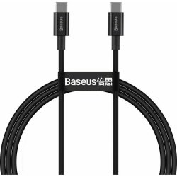 Baseus Superior Series Cable USB-C to USB-C, 100W, 1m (black) (CATYS-B01) (BASCATYS-B01)