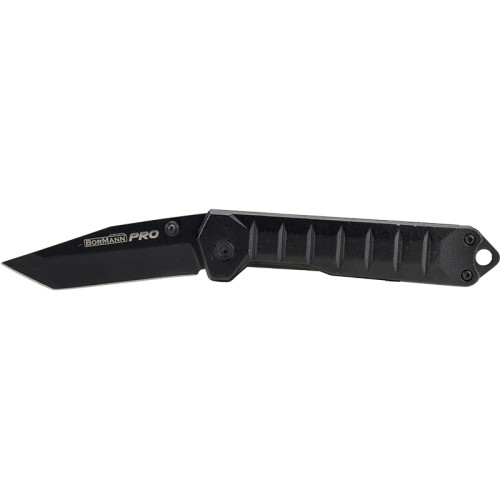 BORMANN Pro BHT7592 Σουγιάς Σε Μαύρο Χρώμα ,166mm ,Μαύρη Λάμα,Λαβή Αλουμινίου
