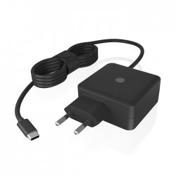 Icy Box USB-C Universal Φορτιστής Laptop 65W 1.3A με Αντάπτορα Τροφοδοσίας