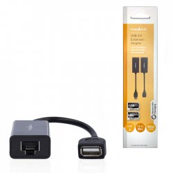 NEDIS Σετ καλωδίων προέκτασης USB A αρσ. - 1x RJ45 θηλ. & USB A θηλ. - 1x RJ45 CCGB61EXTBK500