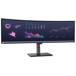 LENOVO Monitor ThinkVision P49w-30 49'' Dual QHD IPS, Curved,RJ45, HDMI, USB-C, Thunderbolt, Display Port, Height adjustable, 3Y