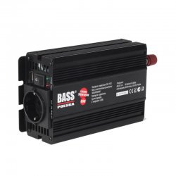 Μετατροπέας - Inverter Ισχύος Αυτοκινήτου Πλήρους Ημιτονοειδούς με USB 600 W DC 12V σε AC 300V Bass Polska BP-5009