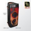 Akai Party Box 810 Φορητό Bluetooth party speaker με LED, TWS για σύνδεση με δεύτερο και υποδοχή για μικρόφωνο και όργανο – 50 W