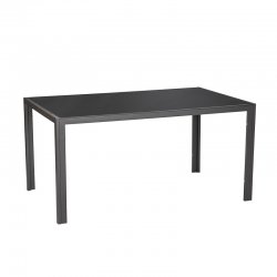 Τραπέζι Εξ. Χώρου 150x90x72cm, Από Τεχνητό Ξύλο & Αλουμίνιο, Γκρι Σκελετός BORMANN BSP1156 