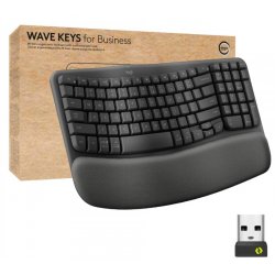 Logitech Wave Keys for Business Πληκτρολόγιο Αγγλικό-GRAPHITE