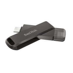 Sandisk iXpand Luxe 128GB USB 3.1 Stick με σύνδεση Lightning & USB-C Μαύρο