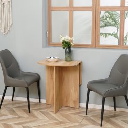 Πτυσσόμενο Ξύλινο Τραπέζι 90 x 60 x 74 cm Χρώματος Καφέ Ανοιχτό HOMCOM 835-650AK