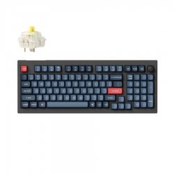 Keychron V5 Max QMK/VIA (V5M-D4) Wireless BT/2,4/Wired Custom Mechanical Keyboard Banana Sw. 96% US