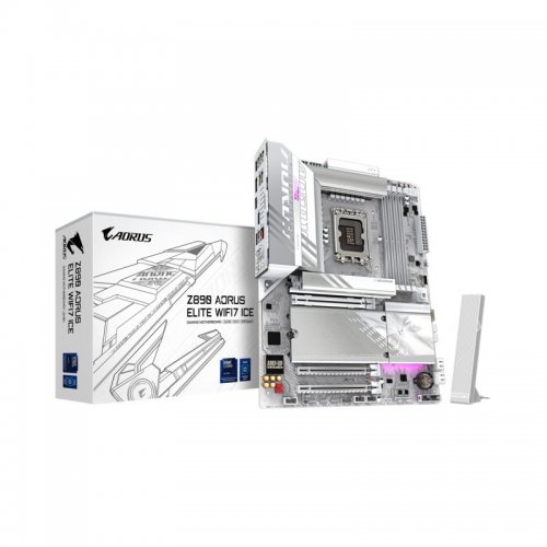 Gigabyte Aorus Elite Wifi 7 ICE Z890 Motherboard ATX με Intel 1851 Socket