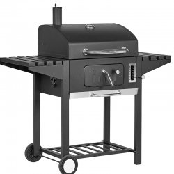Bormann Elite BBQ1940 Ψησταριά Κάρβουνου-Καπνιστήρι 60x45,με Θερμόμετρο, Ρυθμιζόμενη Βάση 6 Θέσεων BORMANN ELITE BBQ1940