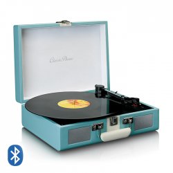 LENCO Πικάπ με Bluetooth, ενσωματωμένα ηχεία 4W και βαλίτσα μεταφοράς CLASSIC PHONO TT-110BUWH