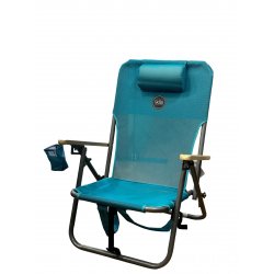 BEACH TILT 1 METAΛΛΙΚΗΚΑΡΕΚΛΑ 4 ΘΕΣΕΩΝ CAPRI BLUE CAMPO