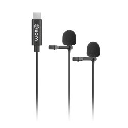 Boya BY-M3D Dual Mic Lavalier Μικρόφωνο for USB TYPE-C devices