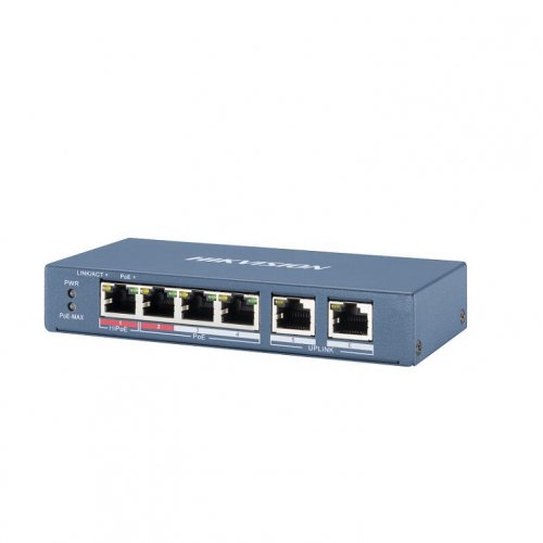Hikvision DS-3E0106HP-E 4 Port Fast Ethernet Unmanaged POE Switch