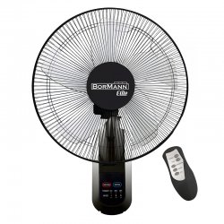 BORMANN Elite BFN7110 Ανεμιστήρας Τοίχου 50W με Τηλεχειριστήριο,Μαύρος