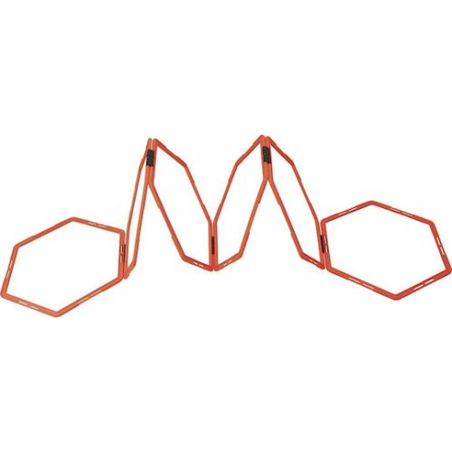 AMILA Speed Ladder Hexagonal Σκάλα Επιτάχυνσης σε Κόκκινο Χρώμα