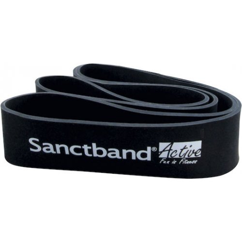 Sanctband Active Super Λάστιχο Γυμναστικής Loop Πολύ Σκληρό Μαύρο Πολύ Σκληρό++ 1.04m