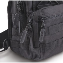 AMILA TACTICAL Στρατιωτικό Τσαντάκι Στήθους Μαύρο 7lt