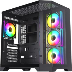 Monarch Gear Pandora Gaming Midi Tower Κουτί Υπολογιστή με Πλαϊνό Παράθυρο Μαύρο