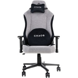 Monarch Gear Chaos Υφασμάτινη Καρέκλα Gaming με Ρυθμιζόμενα Μπράτσα Cloud Gray