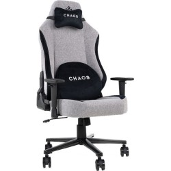 Monarch Gear Chaos Υφασμάτινη Καρέκλα Gaming με Ρυθμιζόμενα Μπράτσα Cloud Gray