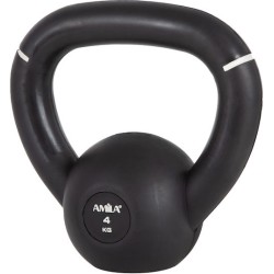 AMILA Kettlebell από Λάστιχο 4kg Μαύρο