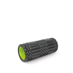 AMILA Foam Roller Plexus Φ14x33cm Μαύρο/Λάιμ