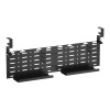 BRATECK cable management γραφείου CC11-20-2, μεταλλικό, 768x63x307mm, μαύρο