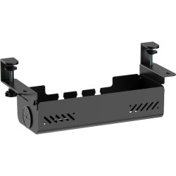 BRATECK cable management γραφείου CC11-22-1, μεταλλικό, 494x167x196mm, μαύρο