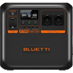 BLUETTI Premium AC180P Solar Portable Power Station Expandable, 1800W AC Outlet 1440Wh